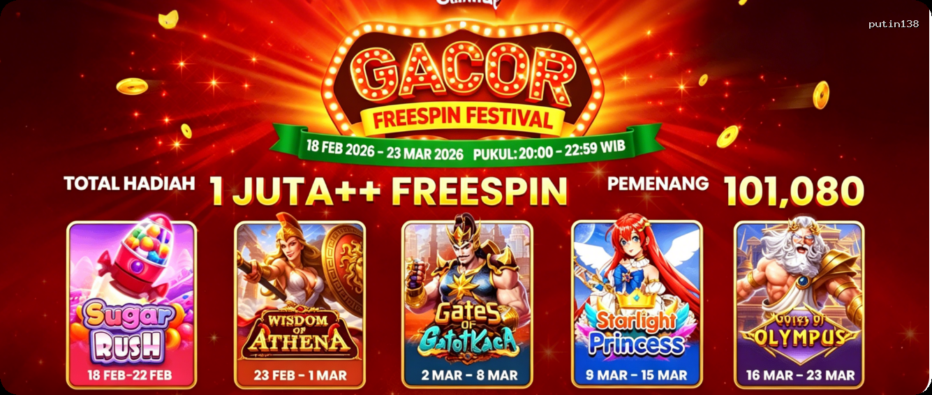 Login putin138 Sekarang Bonus Melimpah